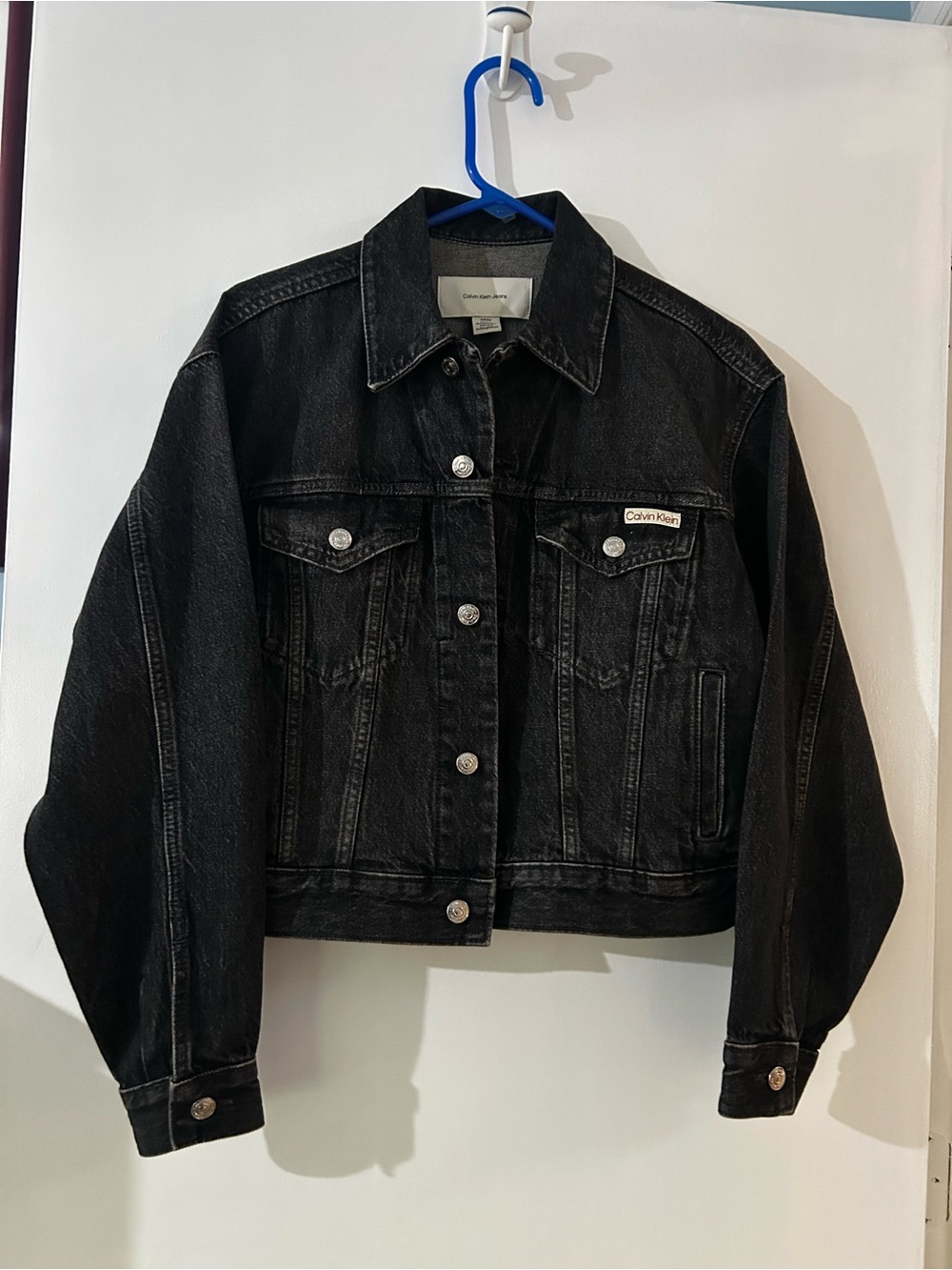 Calvin Klein Jeans Black Denim Trucker Jacket